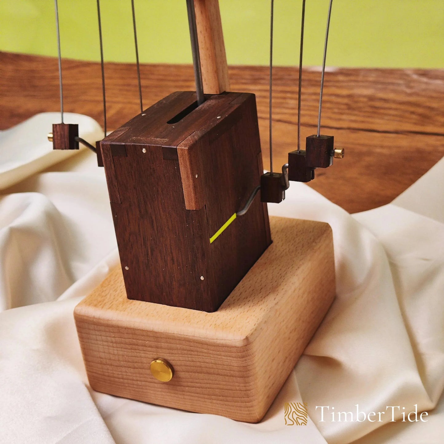 Handcrafted Wooden Manta Ray Automaton - TimberTide