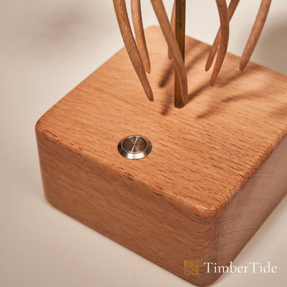 Handcrafted Wooden Jellyfish Automaton