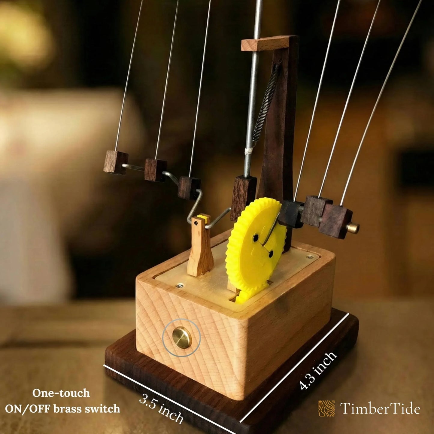 Handcrafted Wooden Manta Ray Automaton - TimberTide