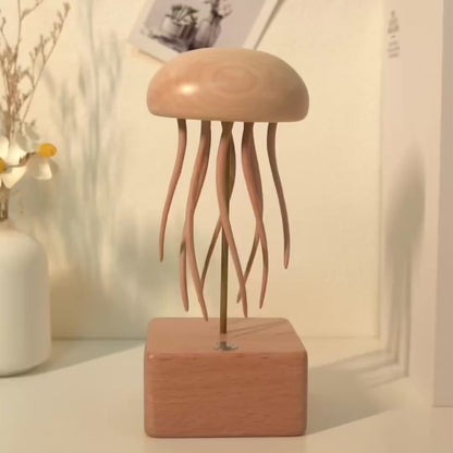 Handcrafted Wooden Jellyfish Automaton