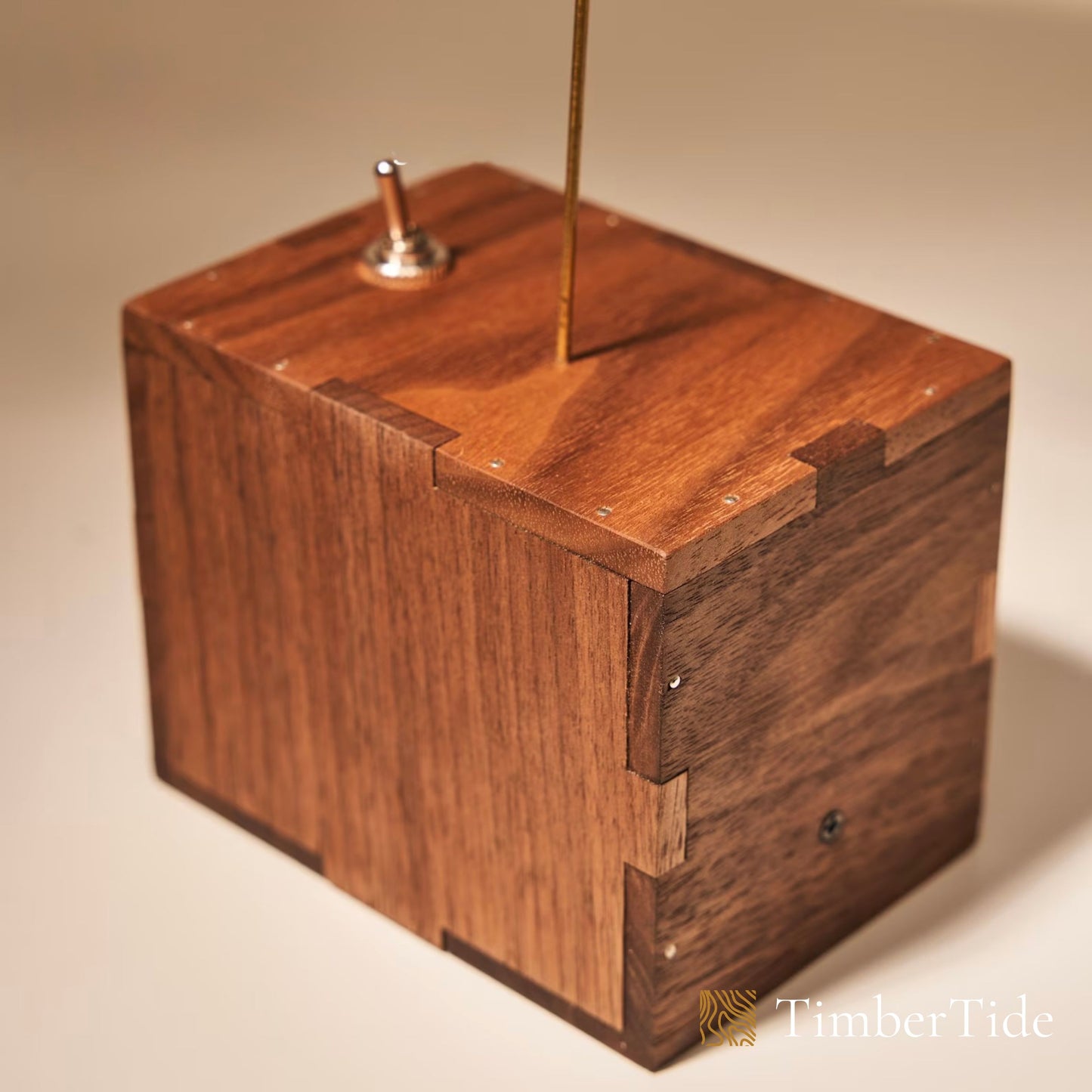 Handcrafted Walnut Swan Automaton