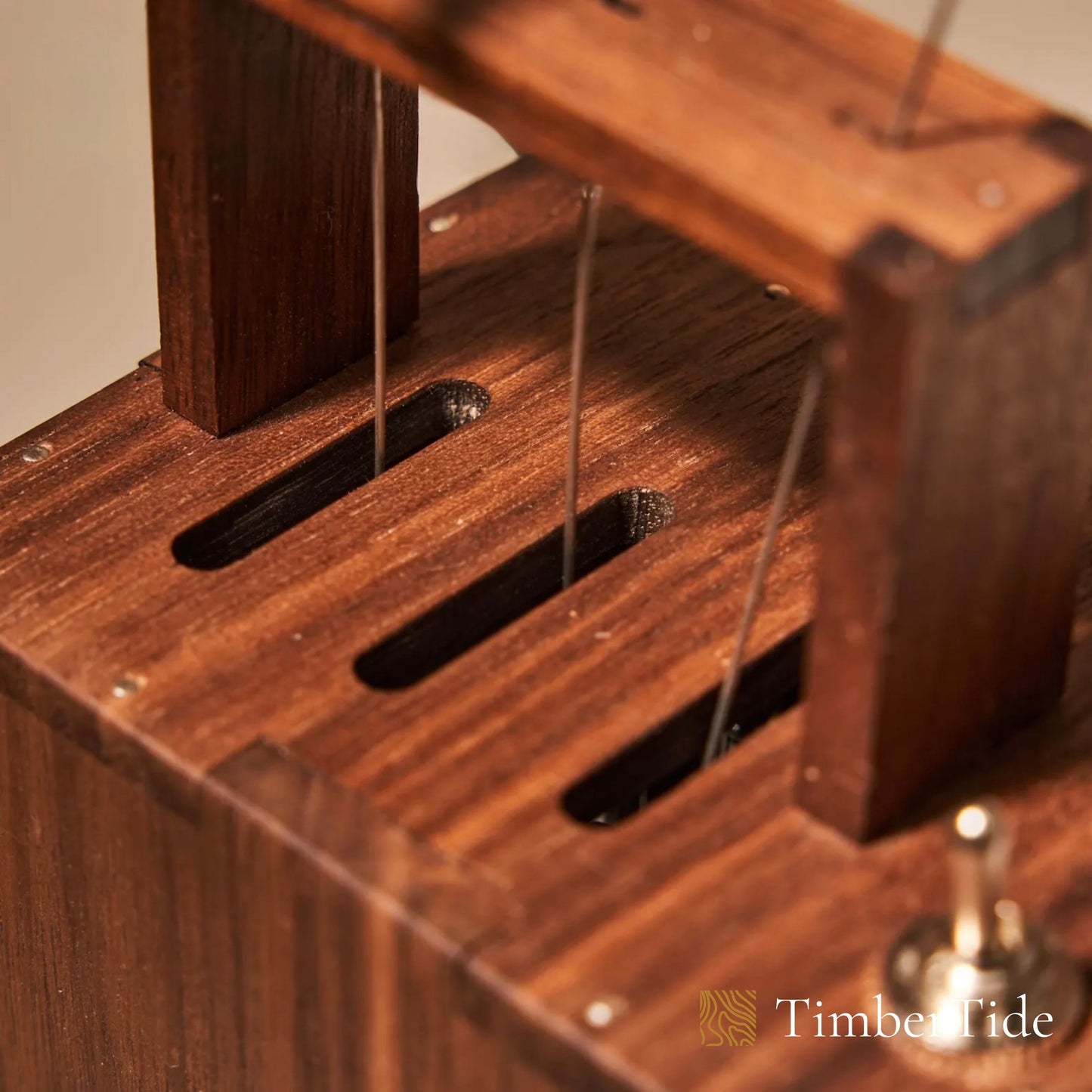 Handcrafted Walnut Whale Automaton